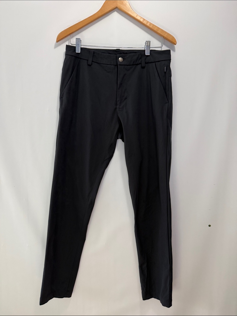 Lululemon Men's Boys ABC Commission Black Pants slim Size 30